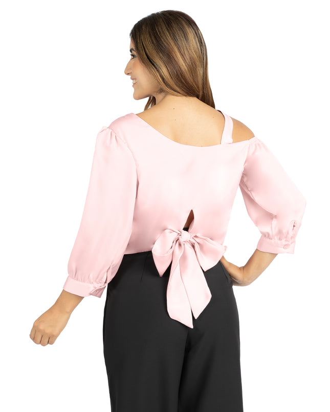 Blusa en Satín Miriam Rosa