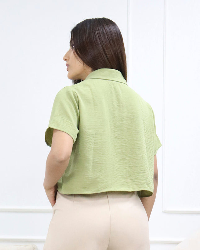 Blusa en Lino Noa Olivo