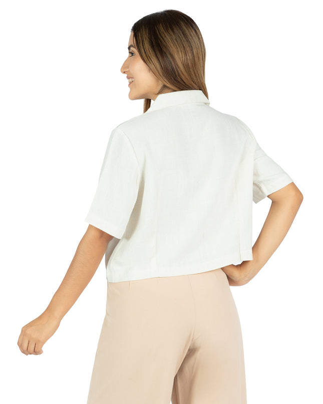 Camisa de Lino Paula Natural