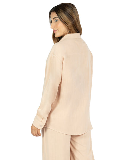 Camisa de Lino Triana Beige