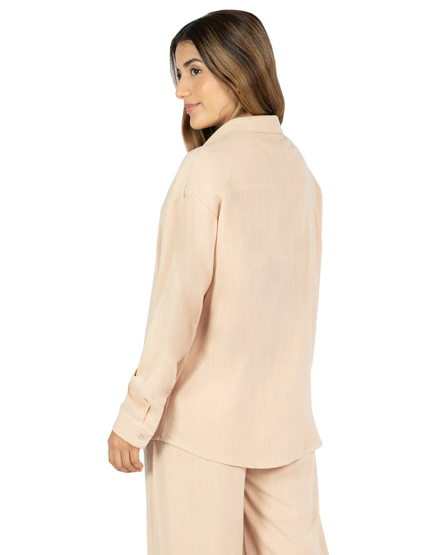 Camisa de Lino Triana Beige
