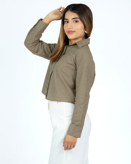Camisa de Cotton Maia Moca