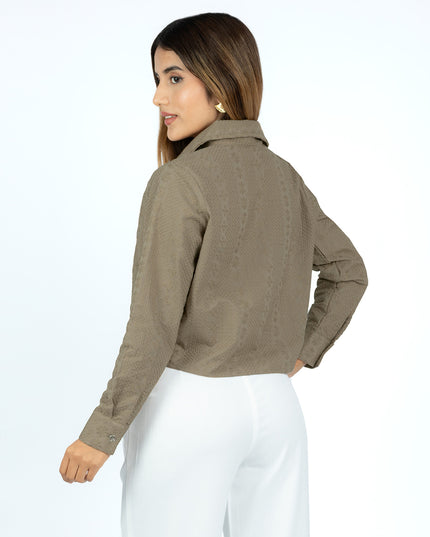 Camisa de Cotton Maia Moca