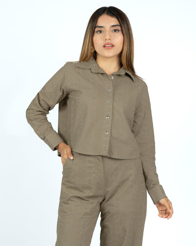 Camisa de Cotton Maia Moca