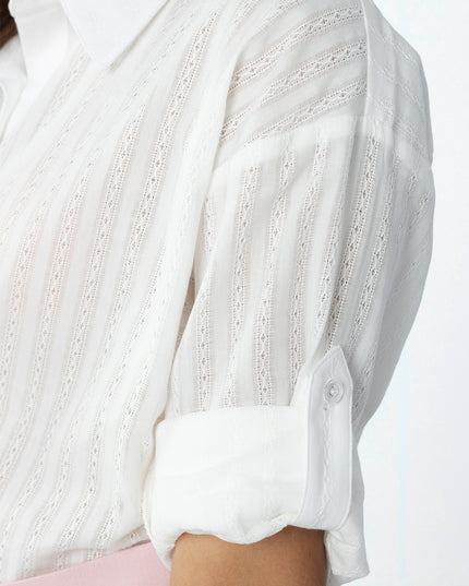 Camisa de Dobby Triana Blanco