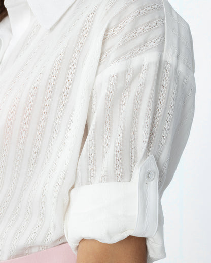 Camisa de Dobby Triana Blanco