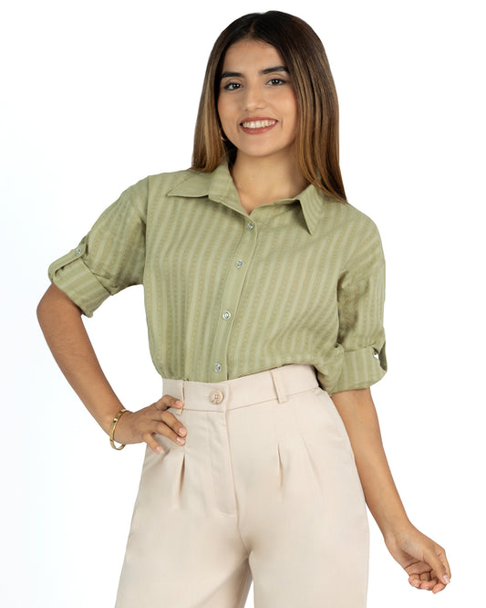 Camisa de Dobby Triana Olivo