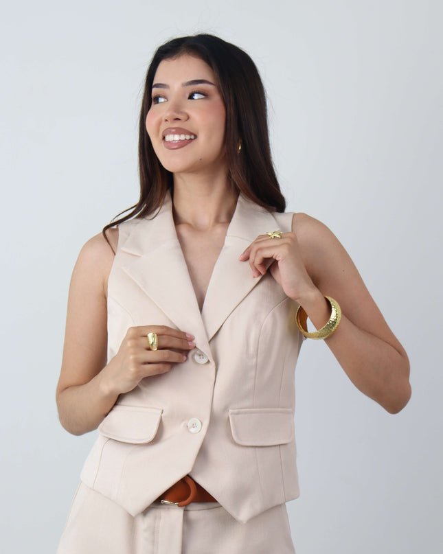 Chaleco YSABEL en Lino Rayón