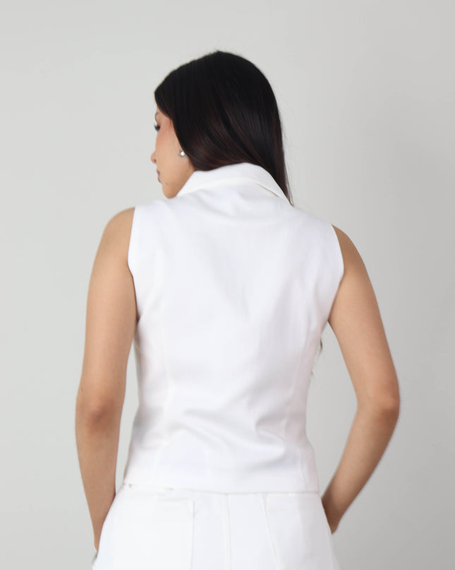 Chaleco YSABEL en Lino Rayón