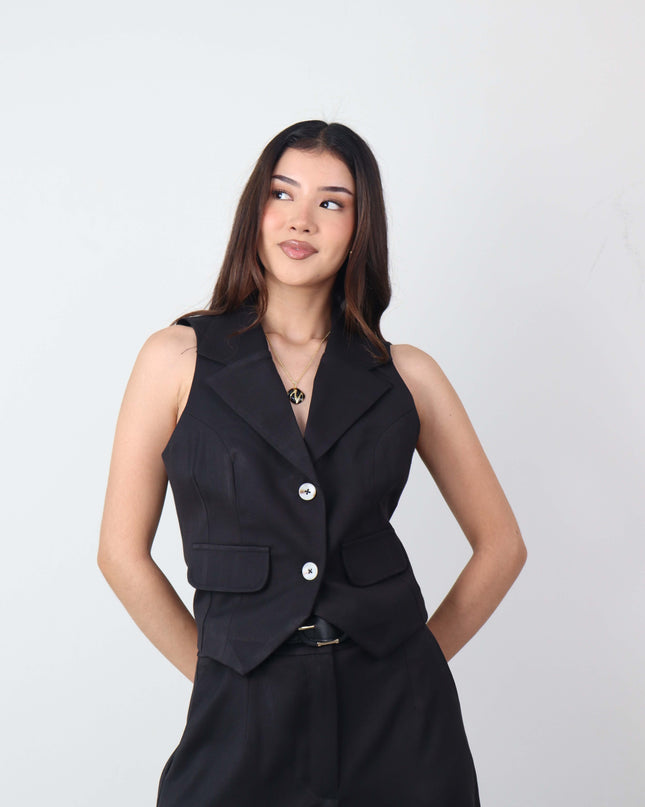Chaleco YSABEL en Lino Rayón