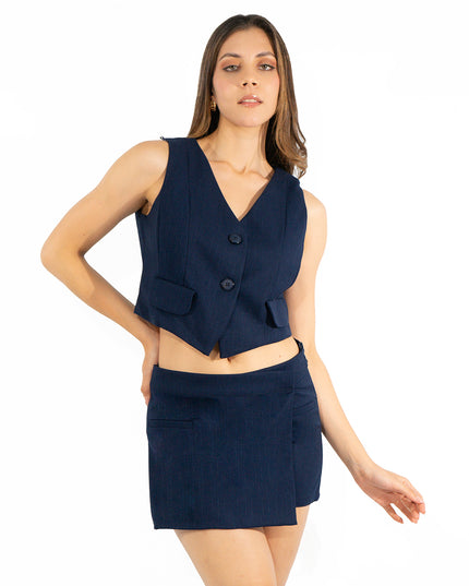 Chaleco Valeria Milano Azul