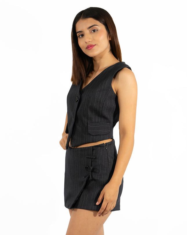 Chaleco Valeria Milano Negro