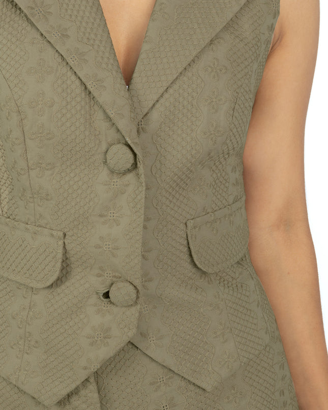 Chaleco en Cotton Ysabel Moca