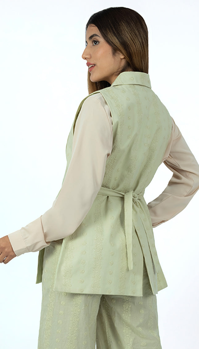 Chaleco Zara de Cotton Espiga, Menta