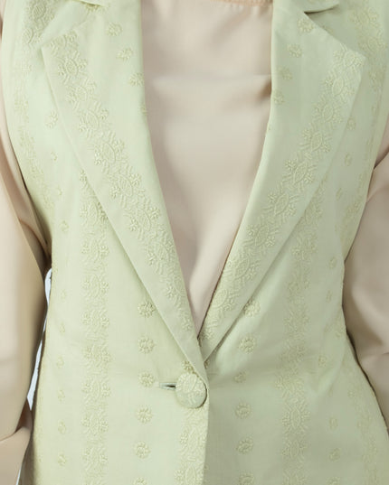 Chaleco de Cotton Espiga Zara Menta