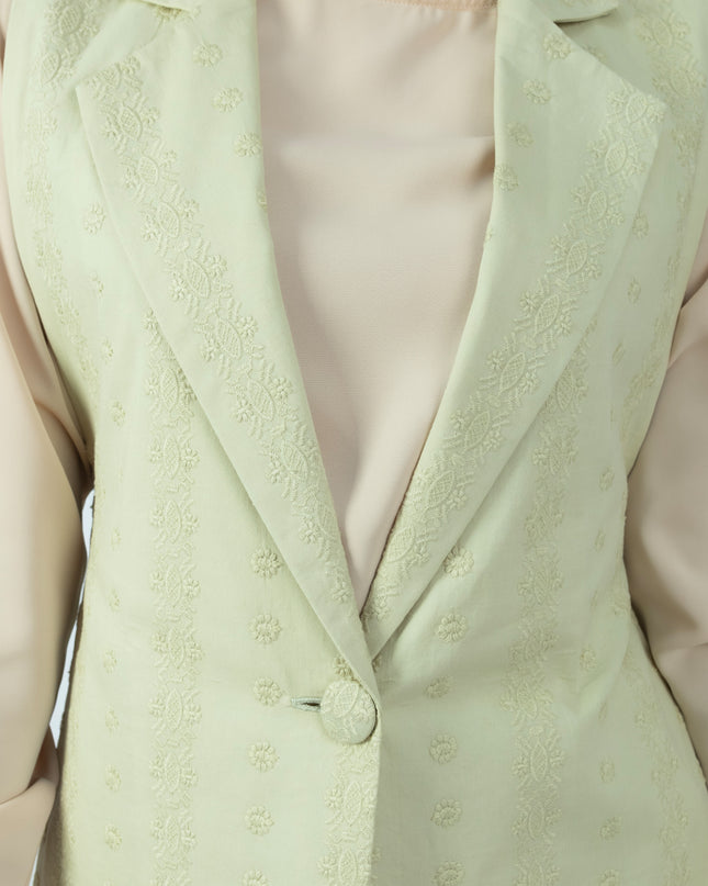 Chaleco de Cotton Espiga Zara Menta