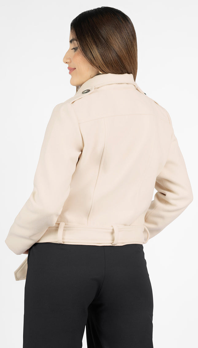 Chaqueta Sofia en Paño, Beige