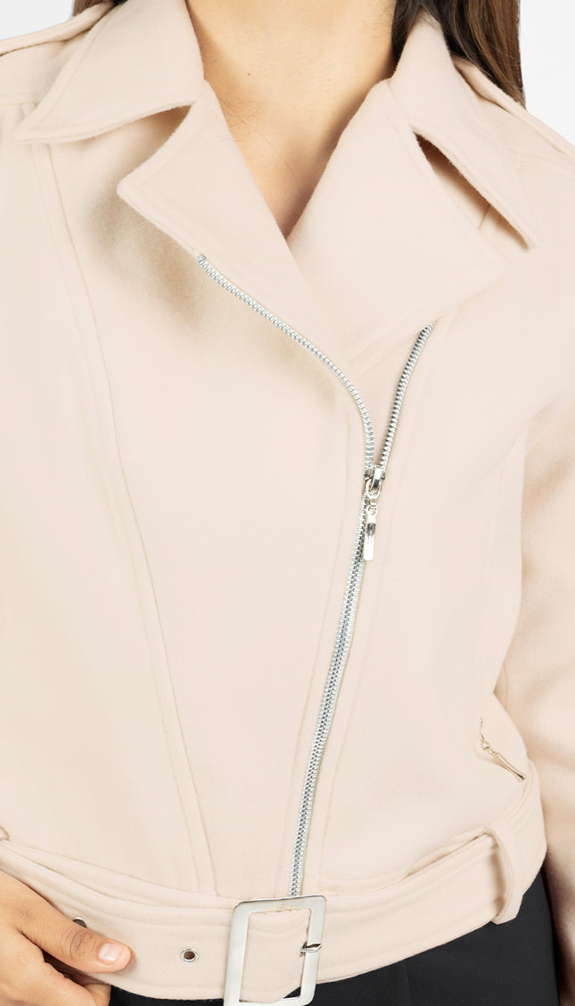 Chaqueta Sofia en Paño, Beige