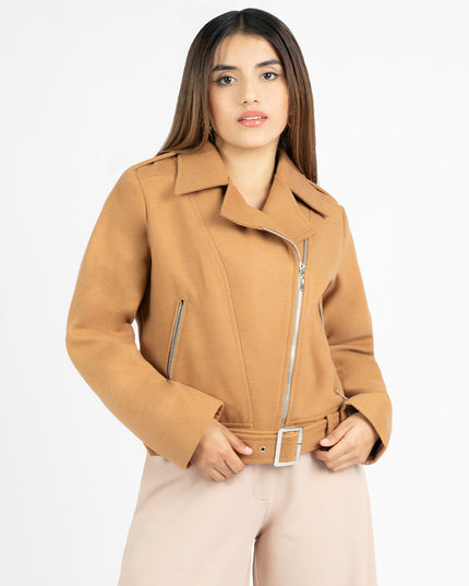 Chaqueta en Paño Sofia Camel