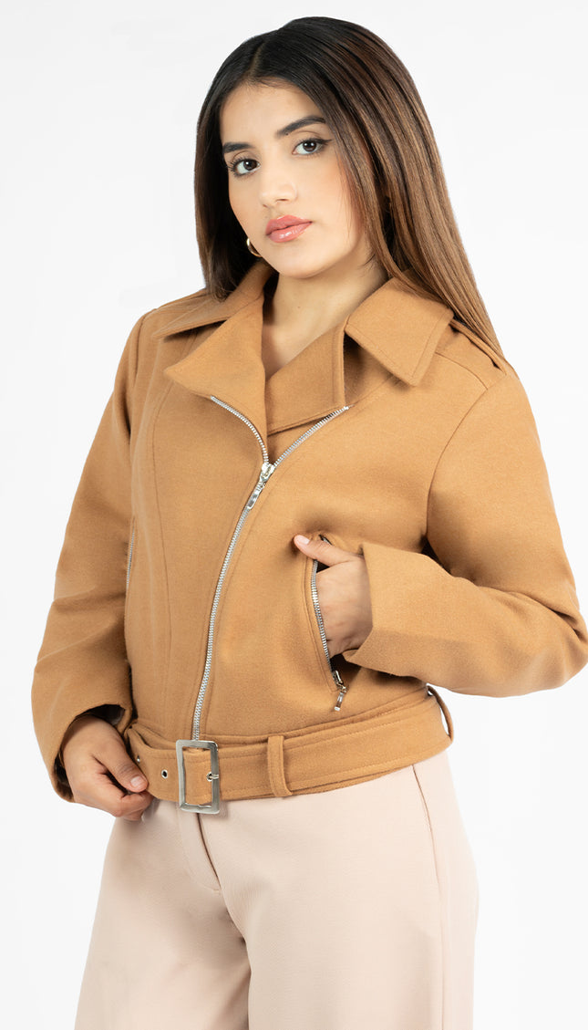 Chaqueta Sofia en Paño, Camel