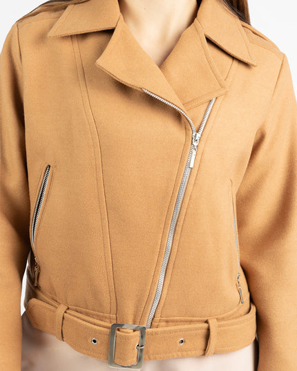 Chaqueta en Paño Sofia Camel