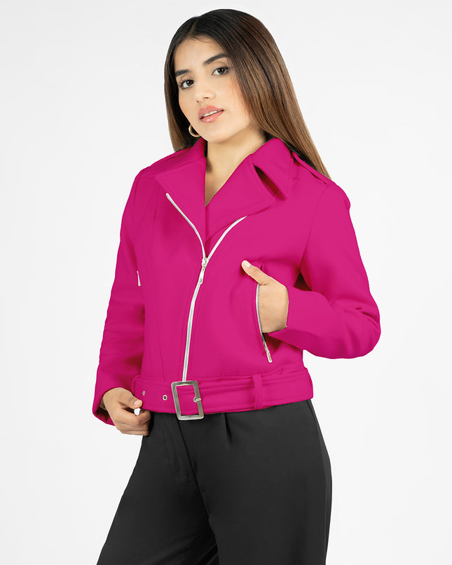 Chaqueta en Paño Sofia Fucsia