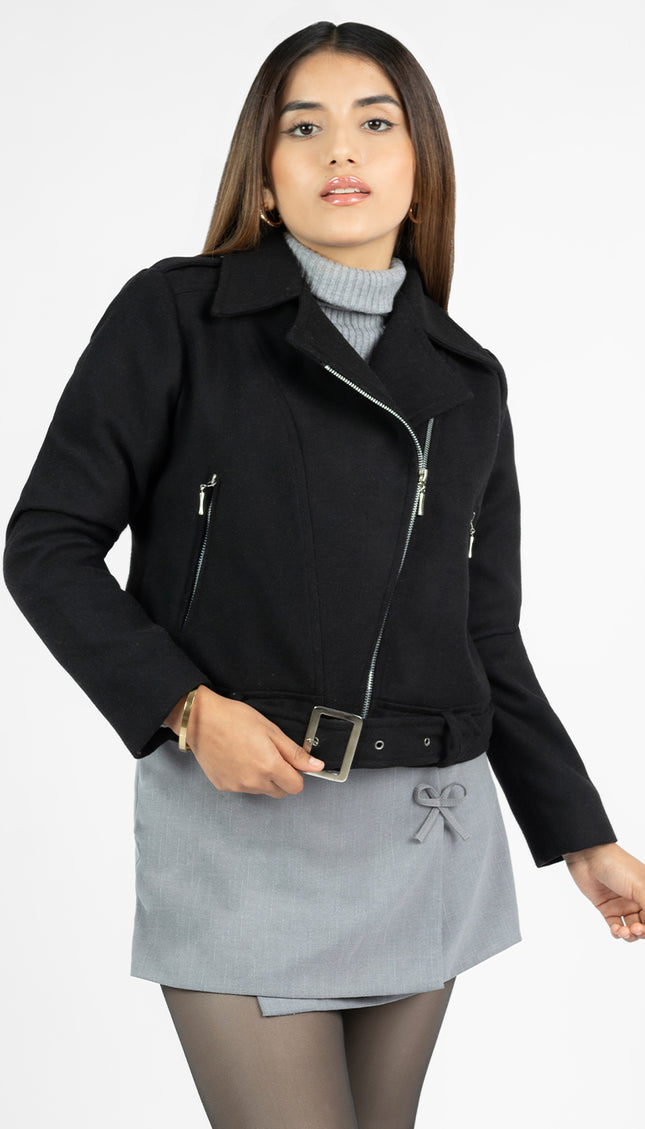 Chaqueta Sofia en Paño, Negro
