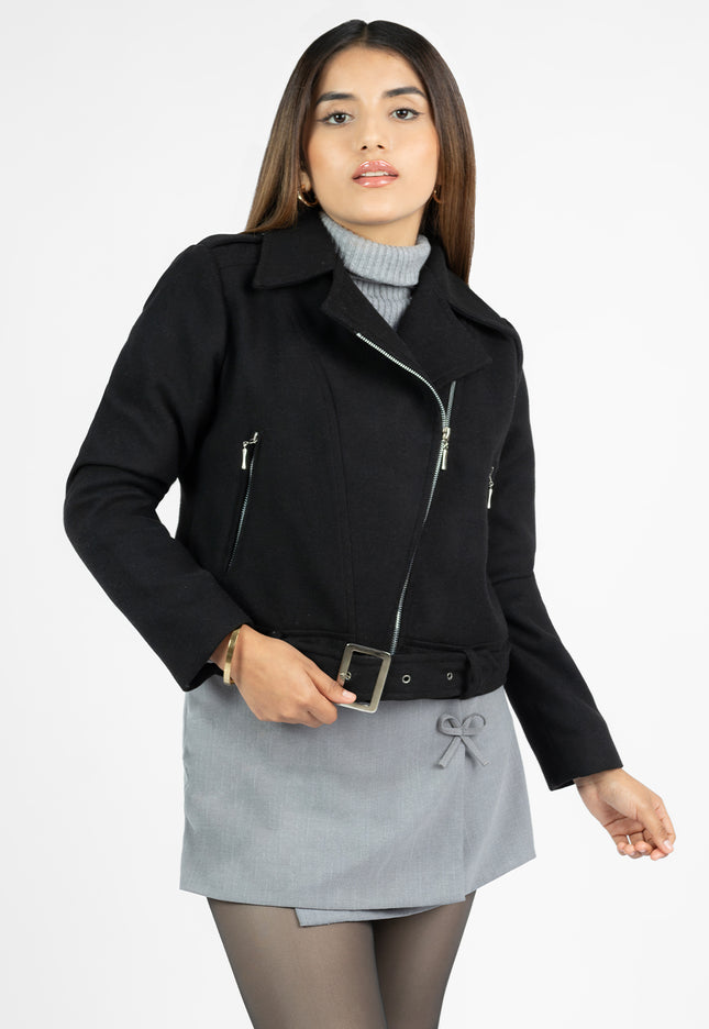 Chaqueta en Paño Sofia Negro