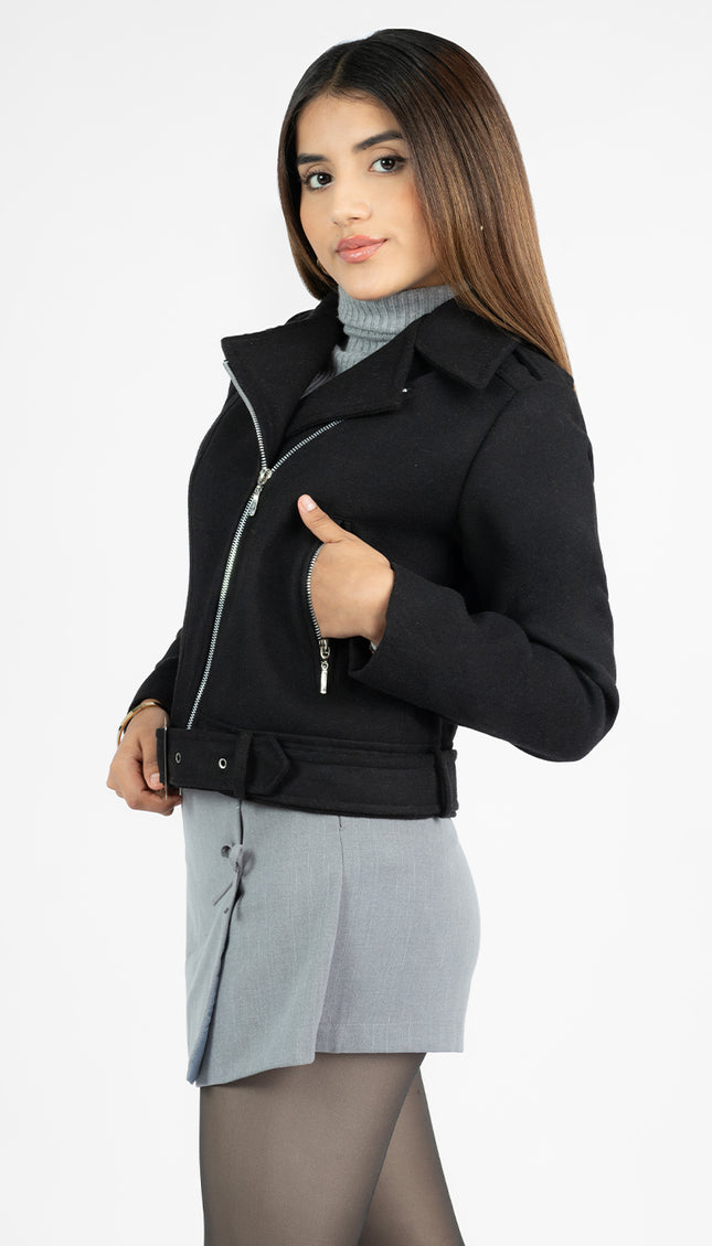 Chaqueta Sofia en Paño, Negro