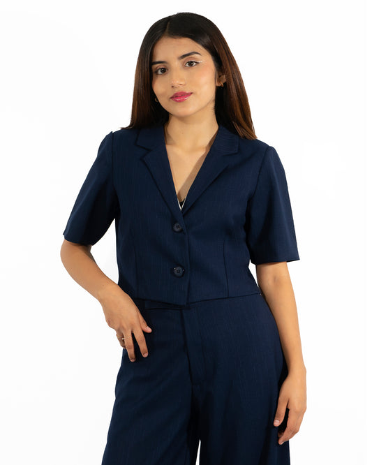 Chaqueta en Milano Lisa Azul