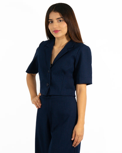 Chaqueta en Milano Lisa Azul