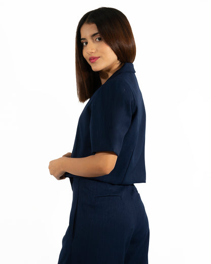 Chaqueta en Milano Lisa Azul