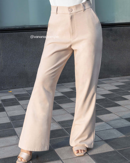 Pantalón Espiga Emilia Beige