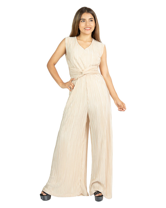 Enterizo Plisado Zoe Beige
