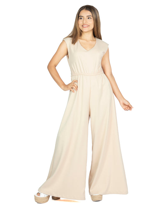Enterizo en Lino Zoe Beige
