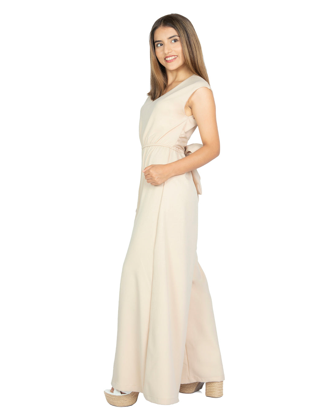 Enterizo en Lino Zoe Beige