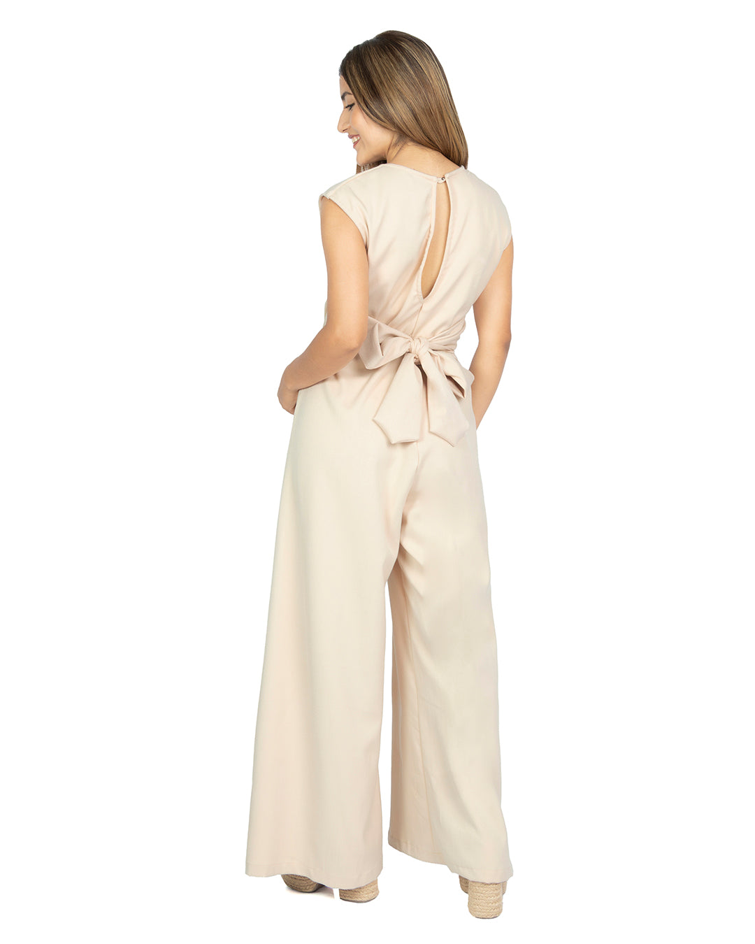 Enterizo en Lino Zoe Beige