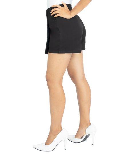 Falda Short de Lino Katia Negro