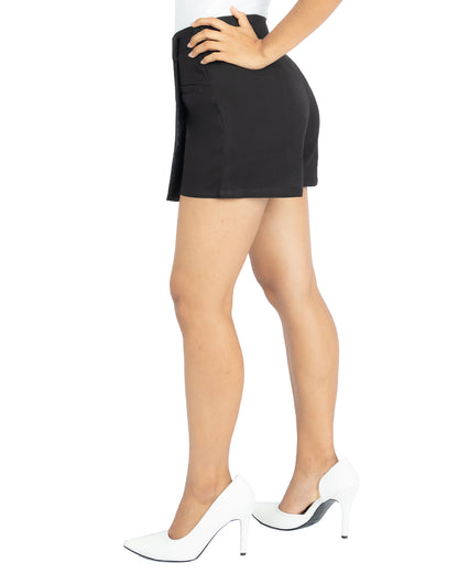 Falda Short de Lino Katia Negro