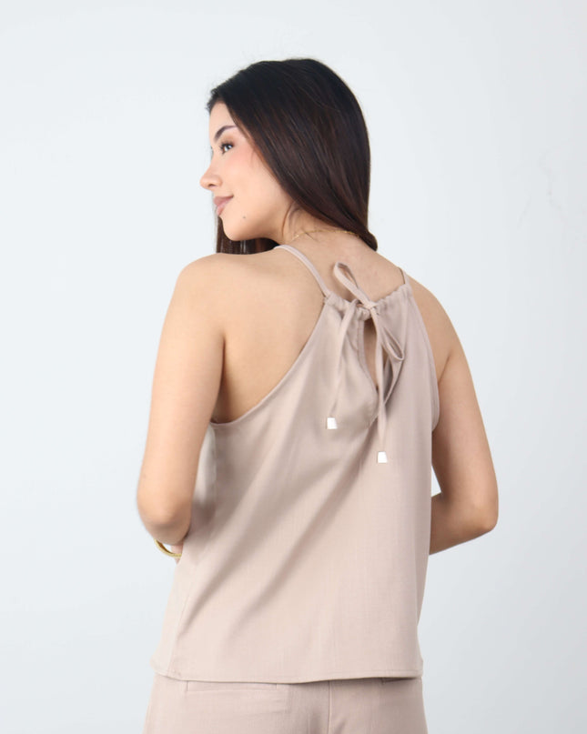 Top PETALO en Lino Rayón