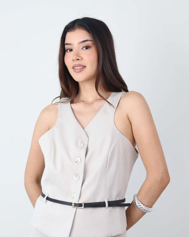 Chaleco Yosi en Lino Rayón