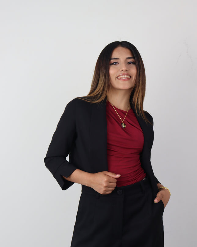 Blazer Crop Giana en Sisley