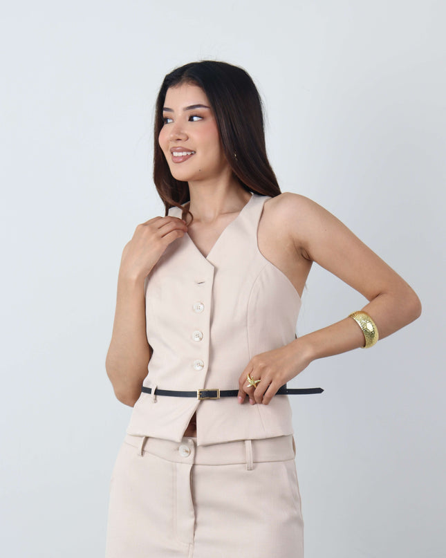 Chaleco Yosi en Lino Rayón