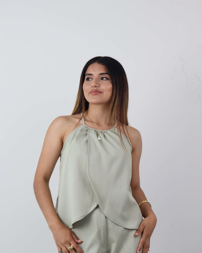 Top PETALO en Lino Rayón