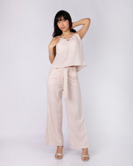 Blusa Bianca en tela Lino Semilla