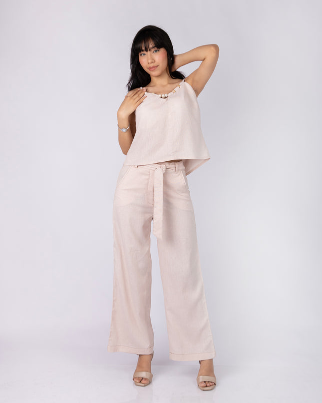 Blusa Bianca en tela Lino Semilla