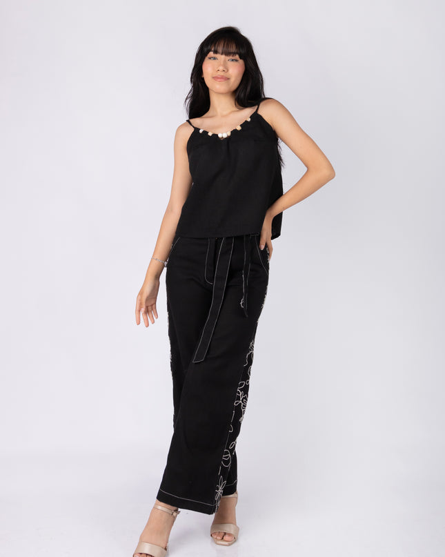 Blusa Bianca en tela Lino Semilla