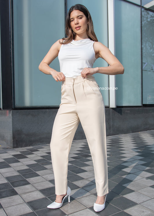Pantalón con Pinzas Luisa Marfil