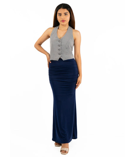 Maxi Falda Venecia Azul