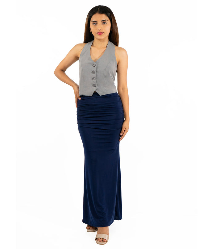 Maxi Falda Venecia Azul